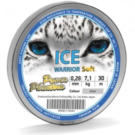 Леска зимняя Power Phantom Ice Warrior Soft Silver 0,20mm 4,3kg 30m